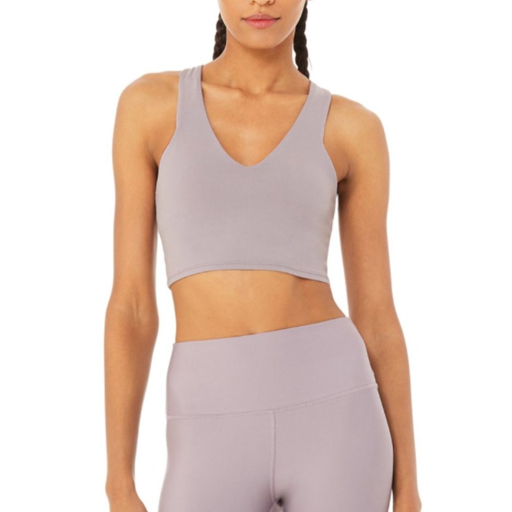 (WANTED) Alo Yoga Real Bra Tank in Lavender Smoke
